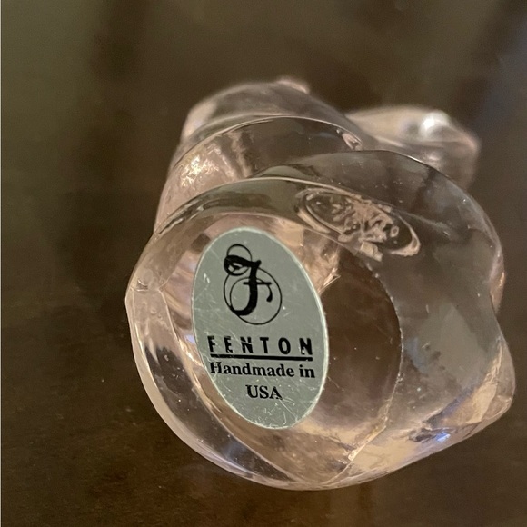 HOLD Bunny (Fenton). 35 years old. Pink Glass - Picture 4 of 7